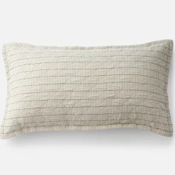 Schoolhouse Diamond Ticking Quilted Pillow Sham Best