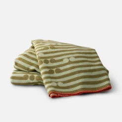 Schoolhouse Emerging Lines Flannel Throw Sale
