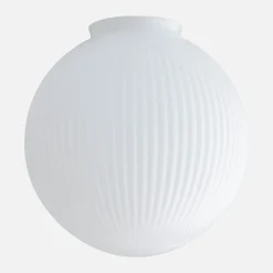 Schoolhouse Fluted Globe Shade Outlet