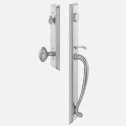 Schoolhouse Freeport Entrance Handleset with Egg Knob - Satin Nickel Best