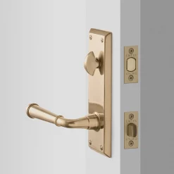 Schoolhouse Freeport Large Door Set with Abbott Lever - Antique Brass Best