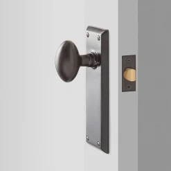Schoolhouse Freeport Large Door Set with Egg Knob Fashion
