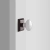Schoolhouse Freeport Small Backplate Doorset with Porcelain Knob - Oil Rubbed Bronze Fashion