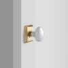 Schoolhouse Freeport Small Backplate Doorset with Porcelain Knob Hot