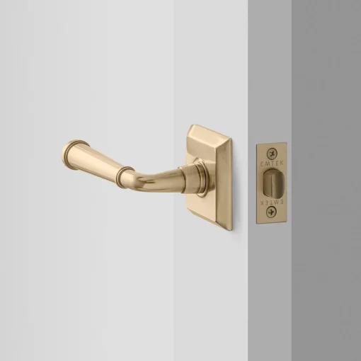 Schoolhouse Freeport Small Door Set with Abbott Lever - Antique Brass Discount