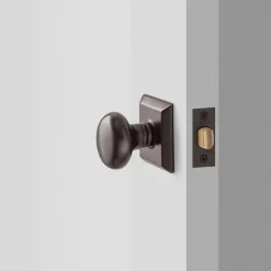 Schoolhouse Freeport Small Door Set with Portsmouth Knob - Oil Rubbed Bronze New