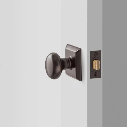 Schoolhouse Freeport Small Door Set with Portsmouth Knob - Oil Rubbed Bronze New