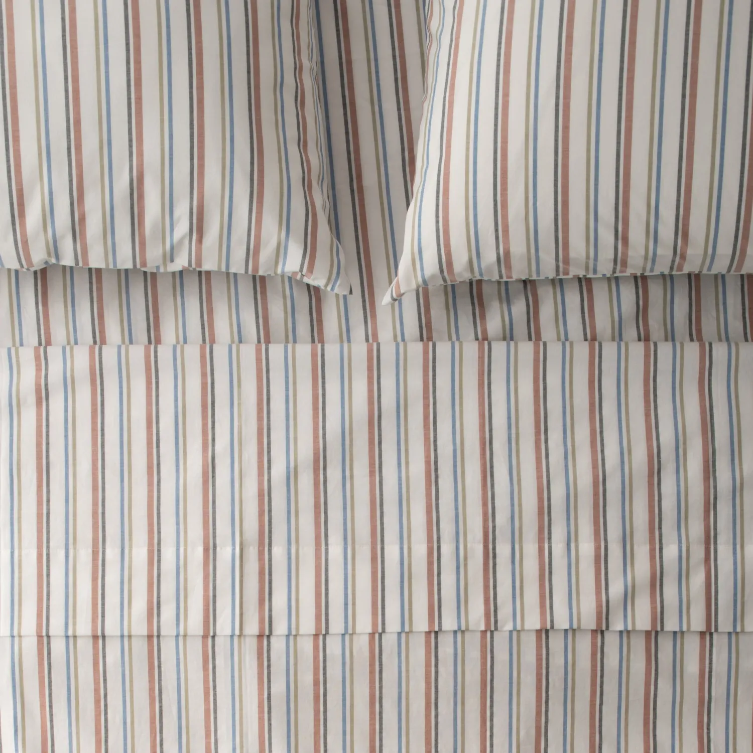 Schoolhouse Fresh Stripe Percale Sheeting Hot