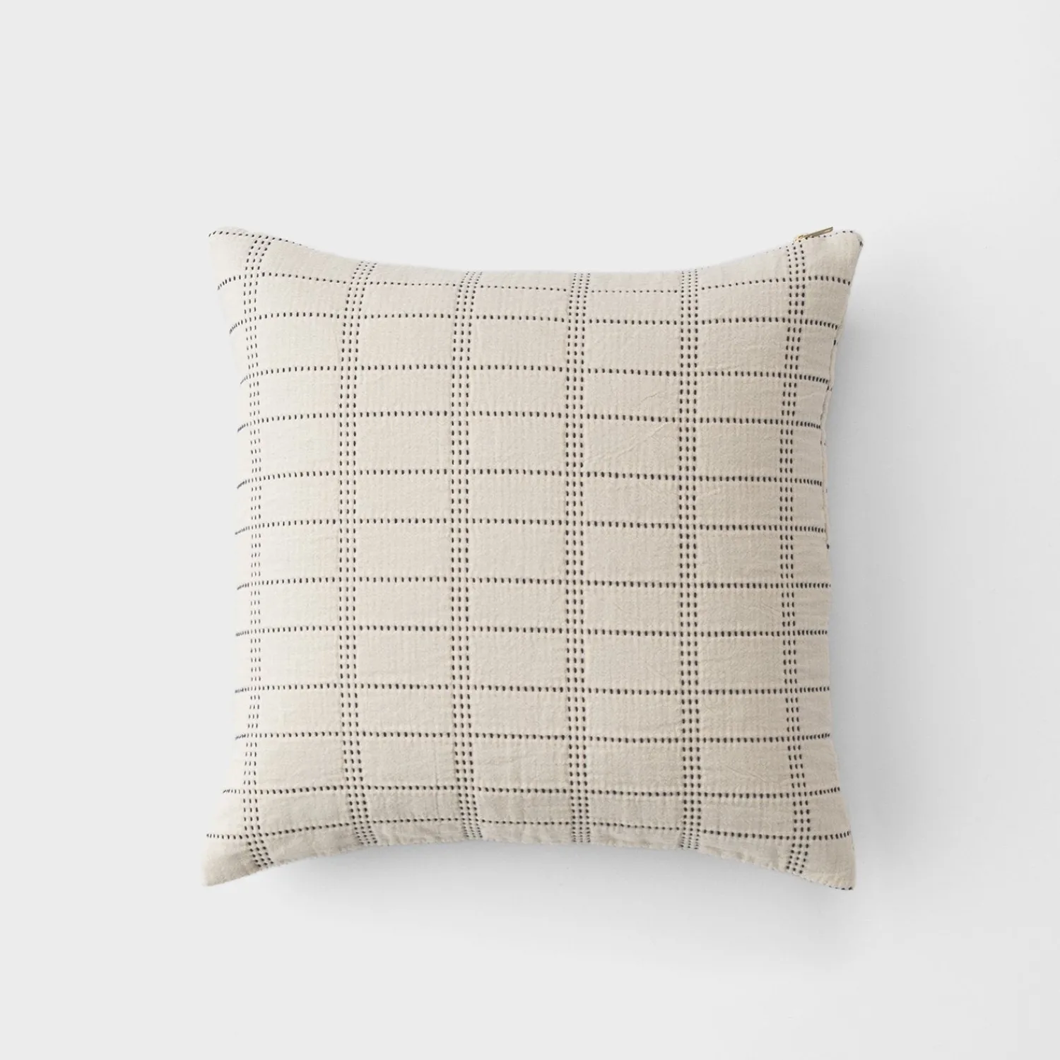 Schoolhouse Grid Stitch Pillow Hot