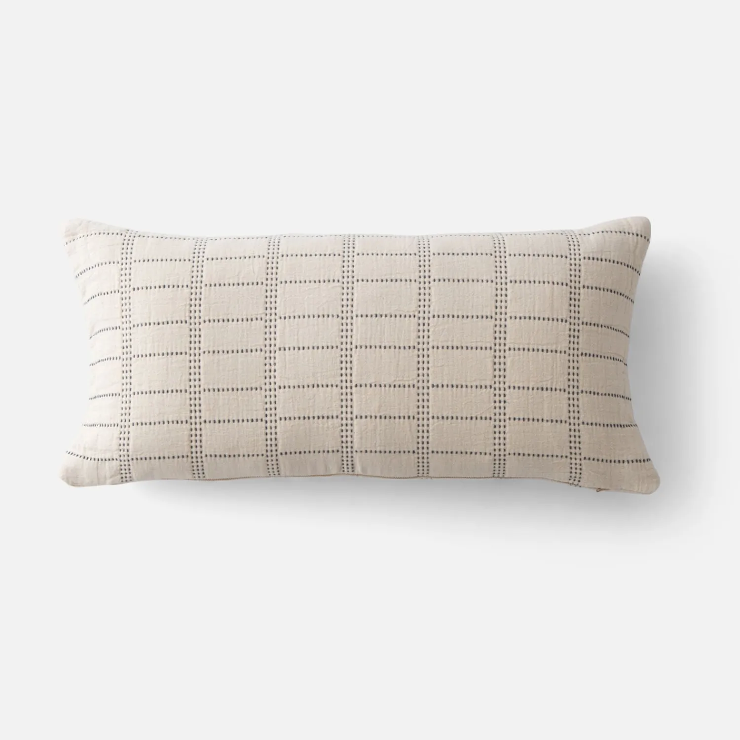 Schoolhouse Grid Stitch Pillow Hot