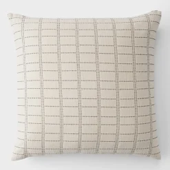 Schoolhouse Grid Stitch Pillow Hot