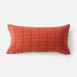Schoolhouse Grid Stitch Pillow Hot