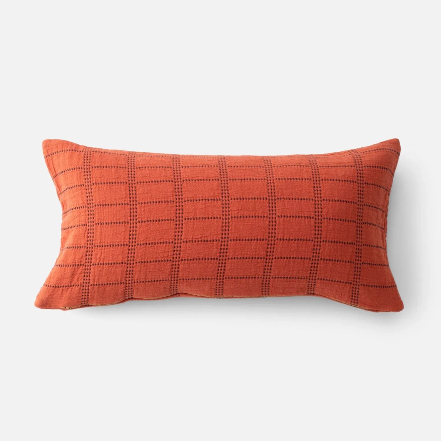 Schoolhouse Grid Stitch Pillow Hot