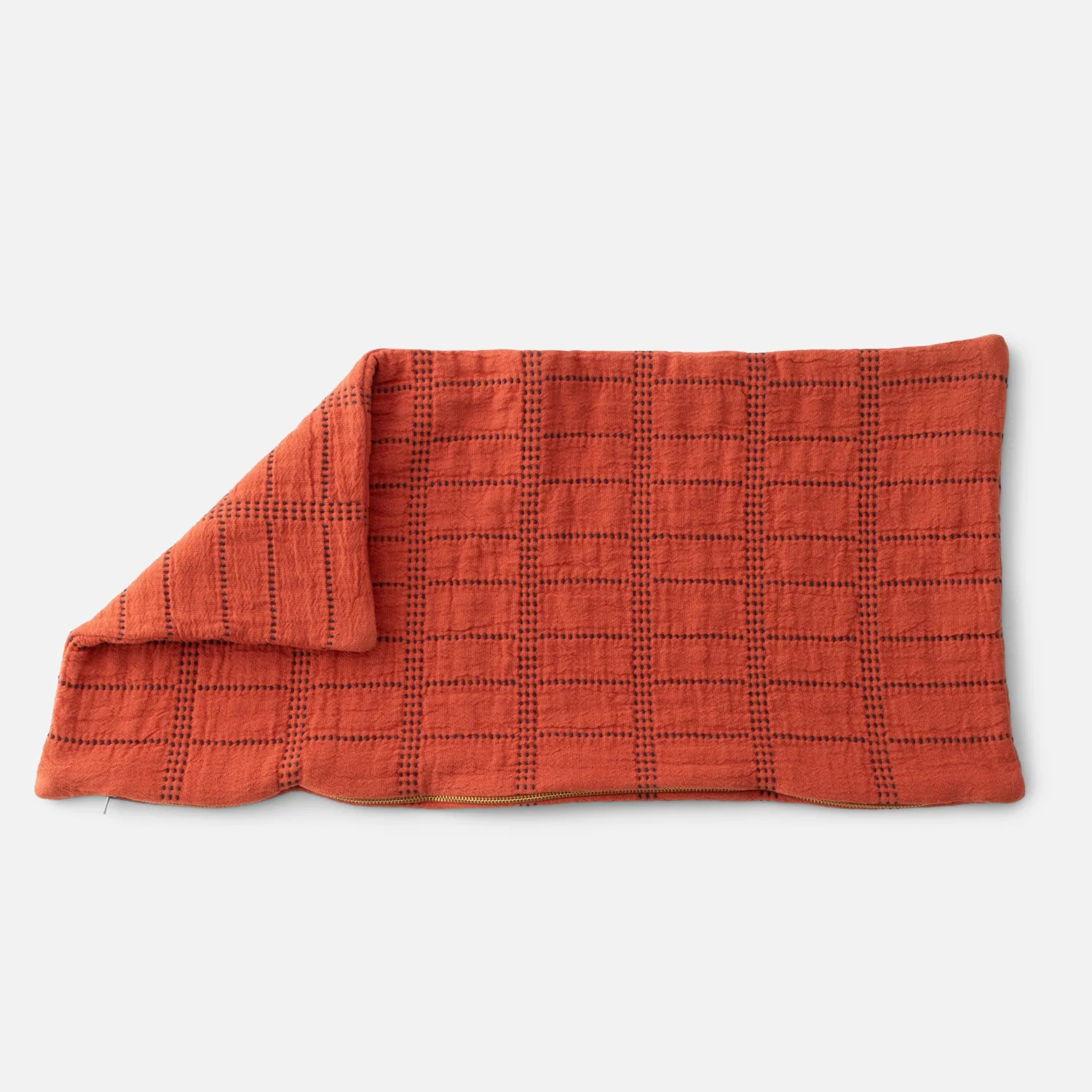 Schoolhouse Grid Stitch Pillow Hot