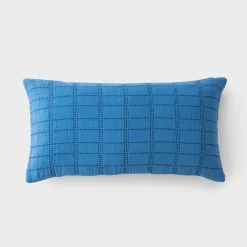 Schoolhouse Grid Stitch Pillow Hot