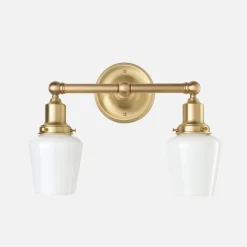 Schoolhouse Irvine Double Sconce 2.25" Hot