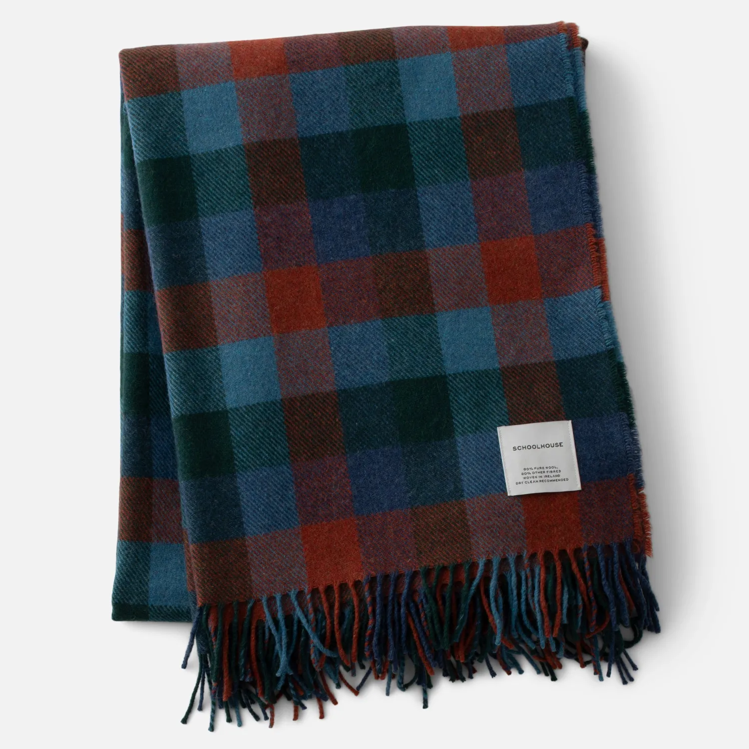 Schoolhouse Lambswool Plaid Throw Hot