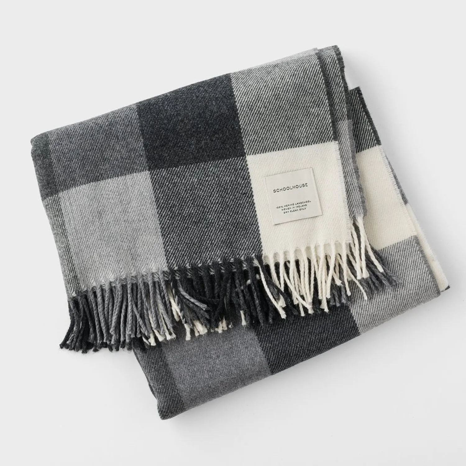 Schoolhouse Lambswool Plaid Throw Hot