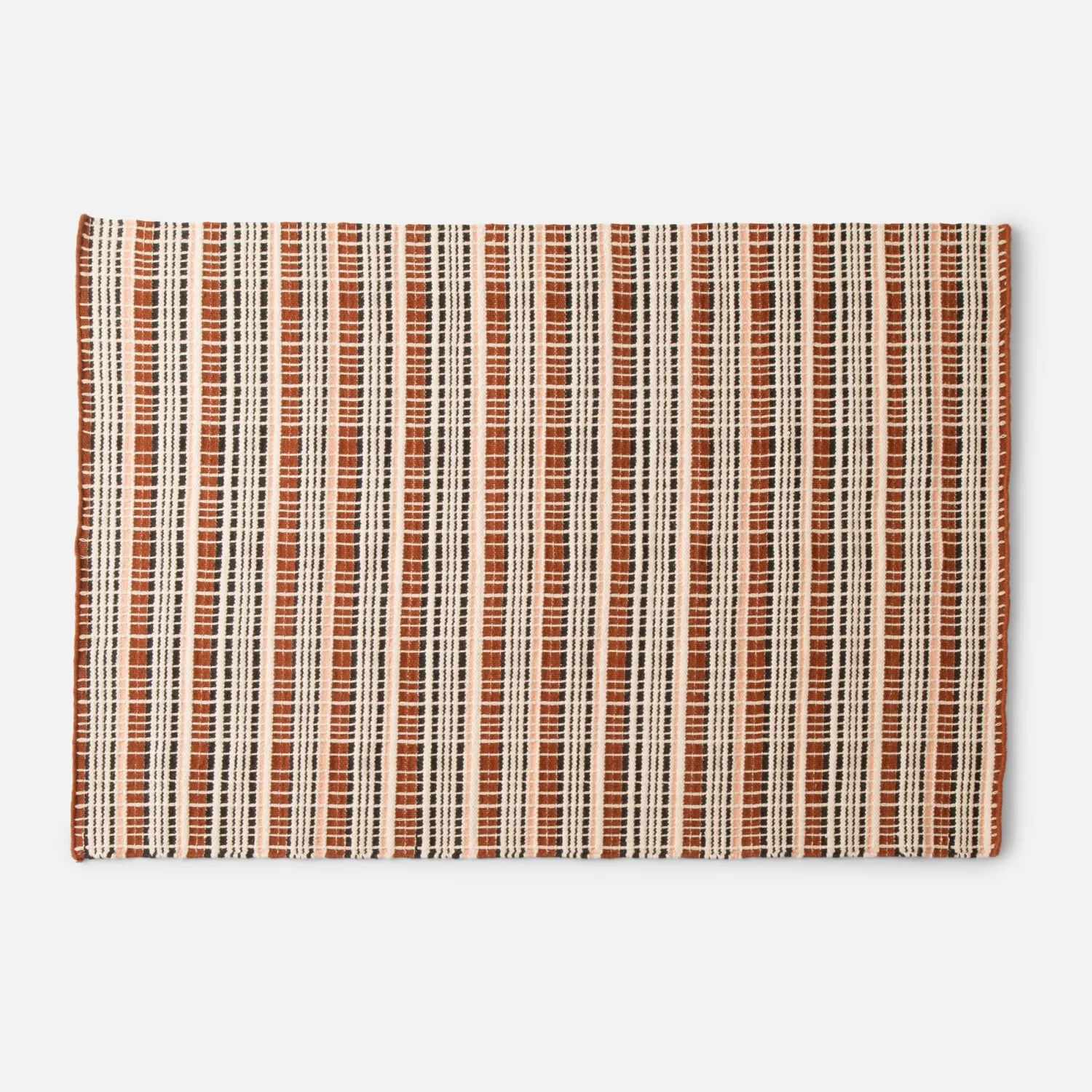 Schoolhouse Lattice Wool Flatweave Rug Online