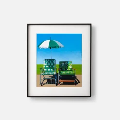 Schoolhouse Lawn Chairs Print Hot