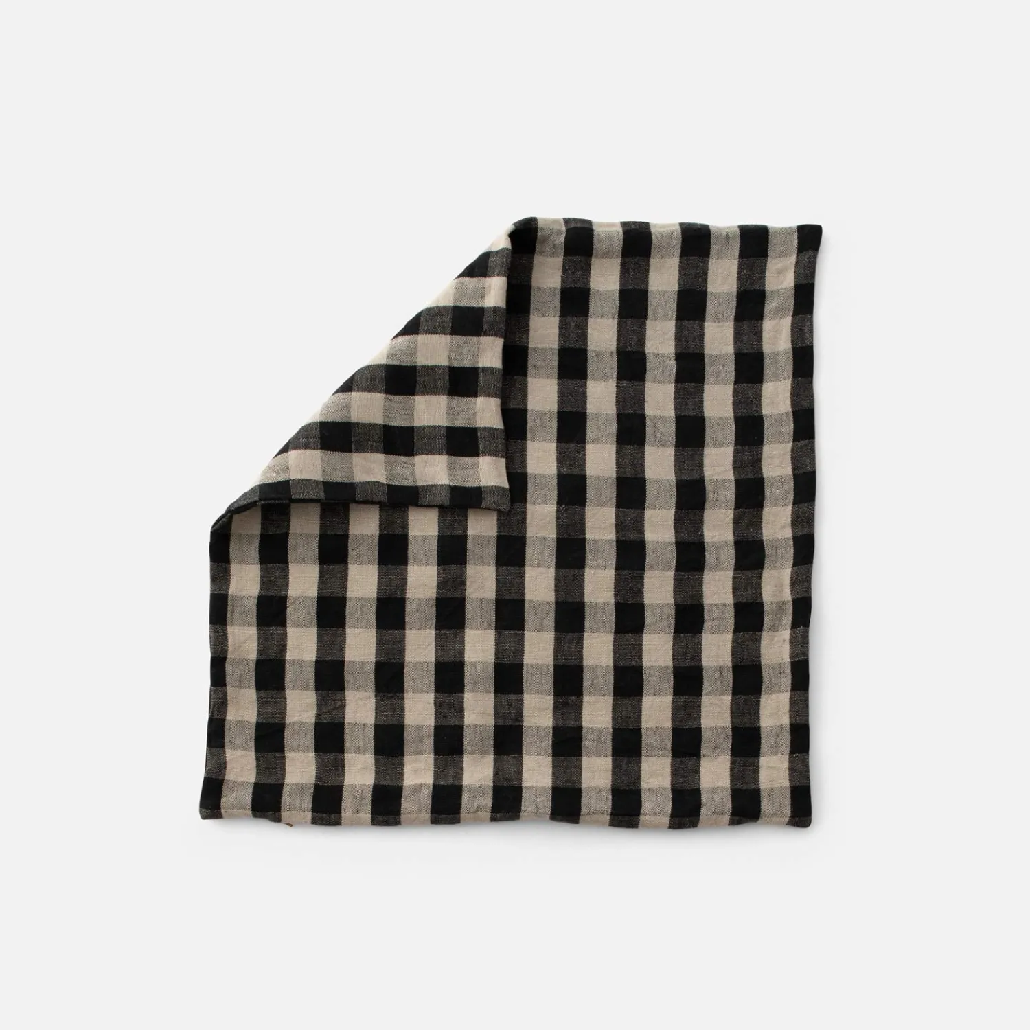 Schoolhouse Linen Check Pillow Clearance