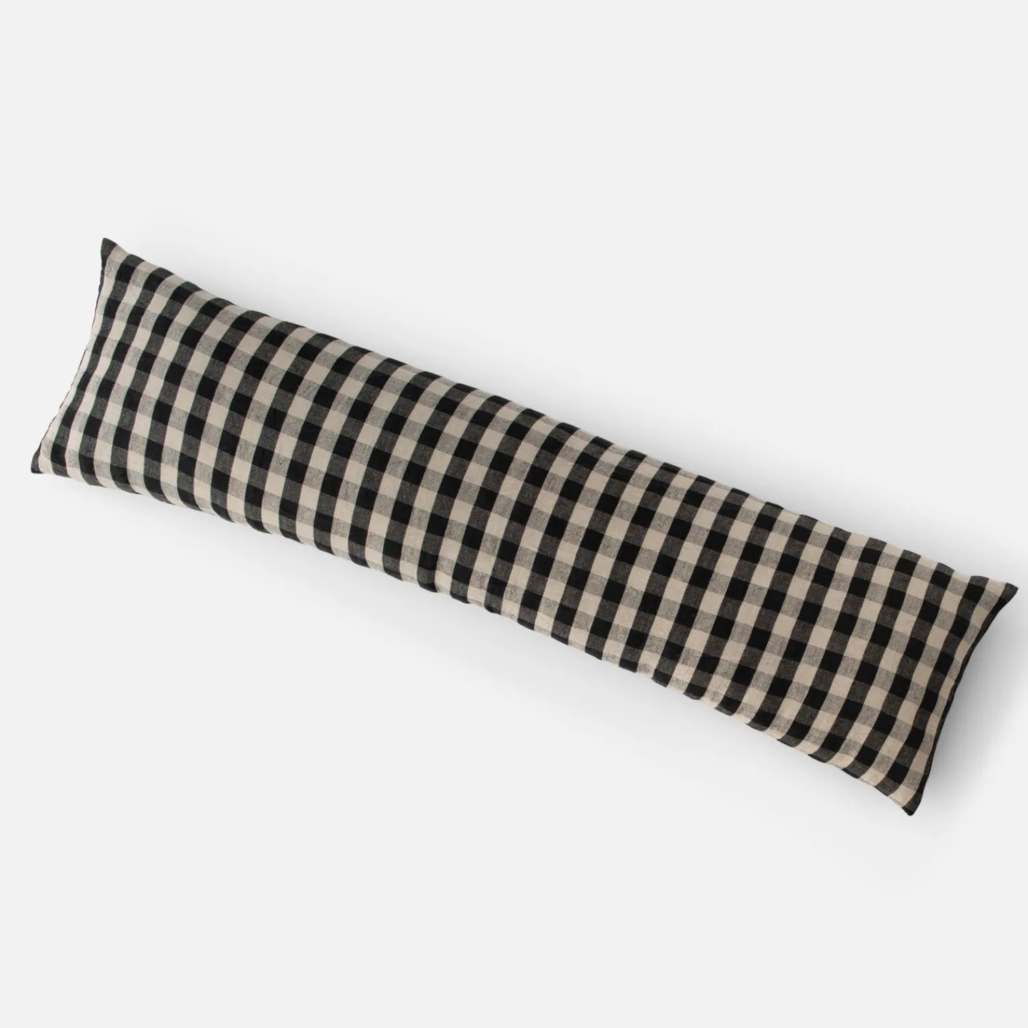 Schoolhouse Linen Check Pillow Clearance