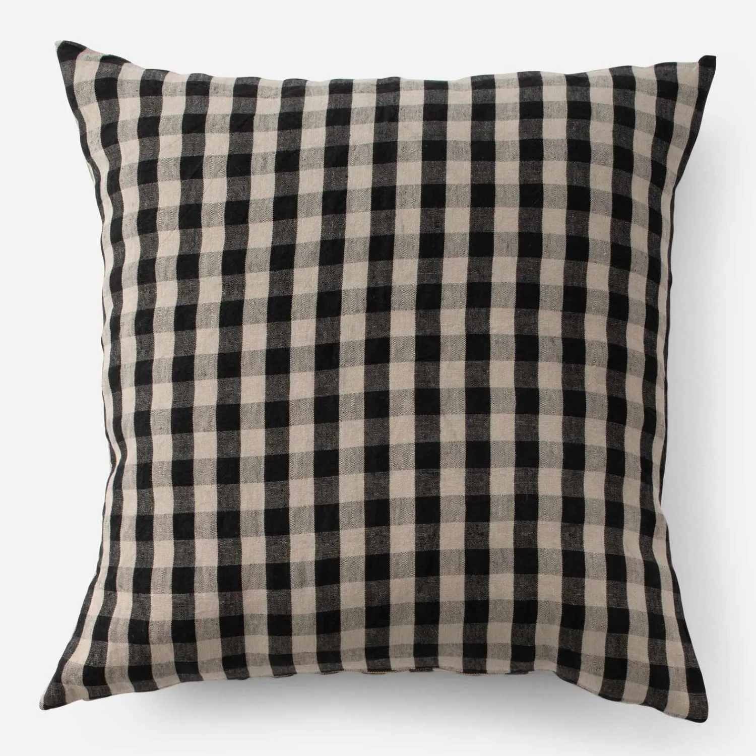 Schoolhouse Linen Check Pillow Clearance