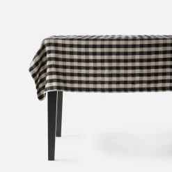 Schoolhouse Linen Check Tablecloth Clearance