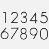 Schoolhouse Modern House Numbers Clearance
