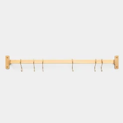Schoolhouse Nicolai Utility Rail - Natural Brass Clearance