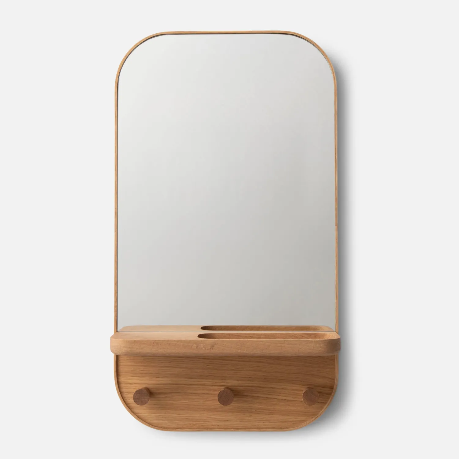 Schoolhouse Oak Caddy Mirror New