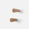 Schoolhouse Oak Hooks, Set of 2 Online