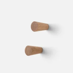 Schoolhouse Oak Hooks, Set of 2 Online