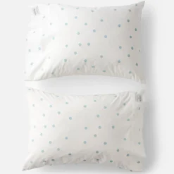Schoolhouse Paper Flower Percale Pillow Case, Set of 2 Paper Flower Sheet - Blue New