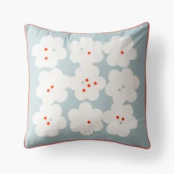 Schoolhouse Paper Flower Pillow Sham Paper Flower - Blue Discount