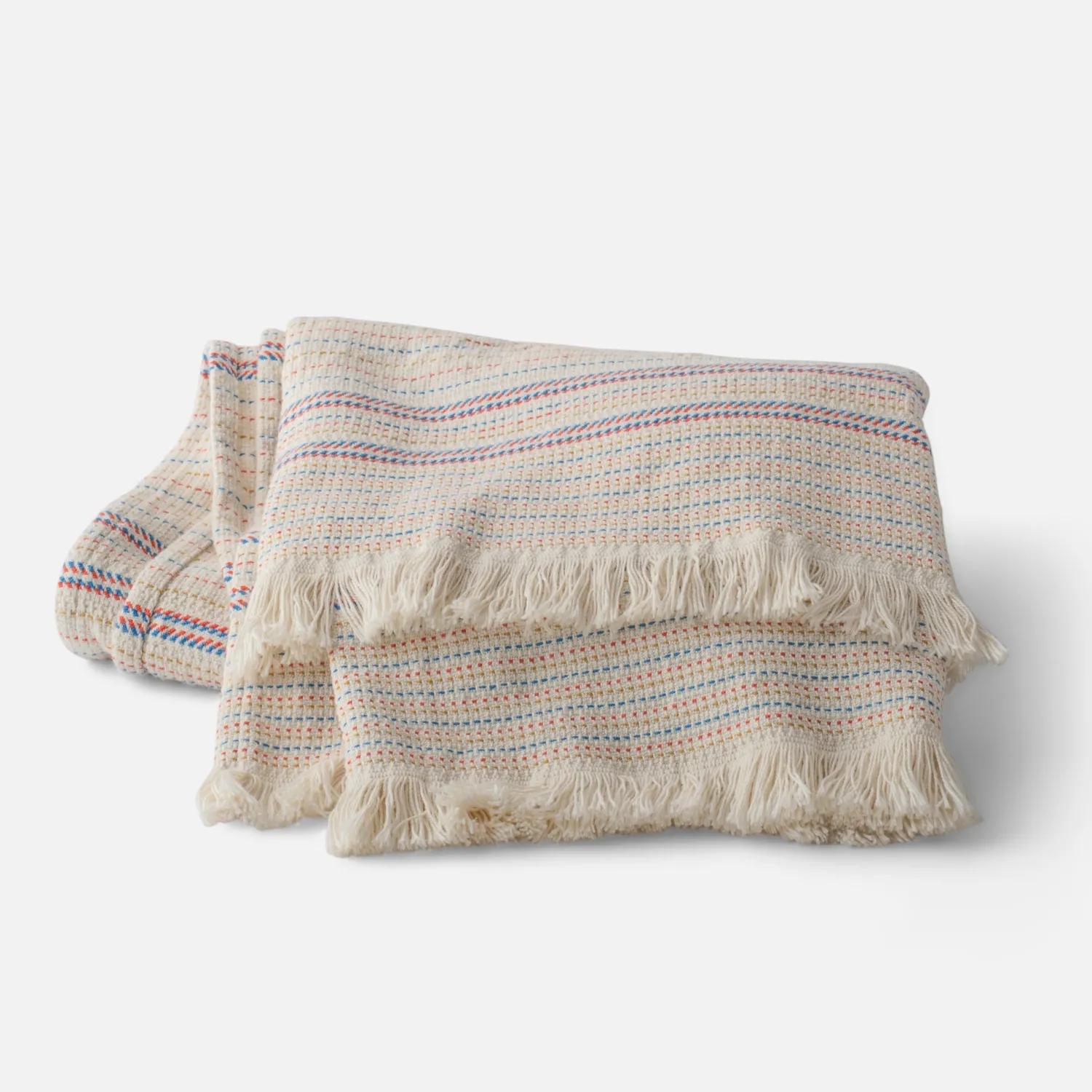 Schoolhouse Picnic Stripe Cotton Throw New