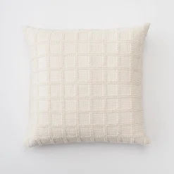 Schoolhouse Popcorn Grid Euro Pillow Sham Natural Best