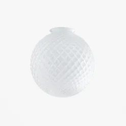 Schoolhouse Quilted Globe Shade Hot