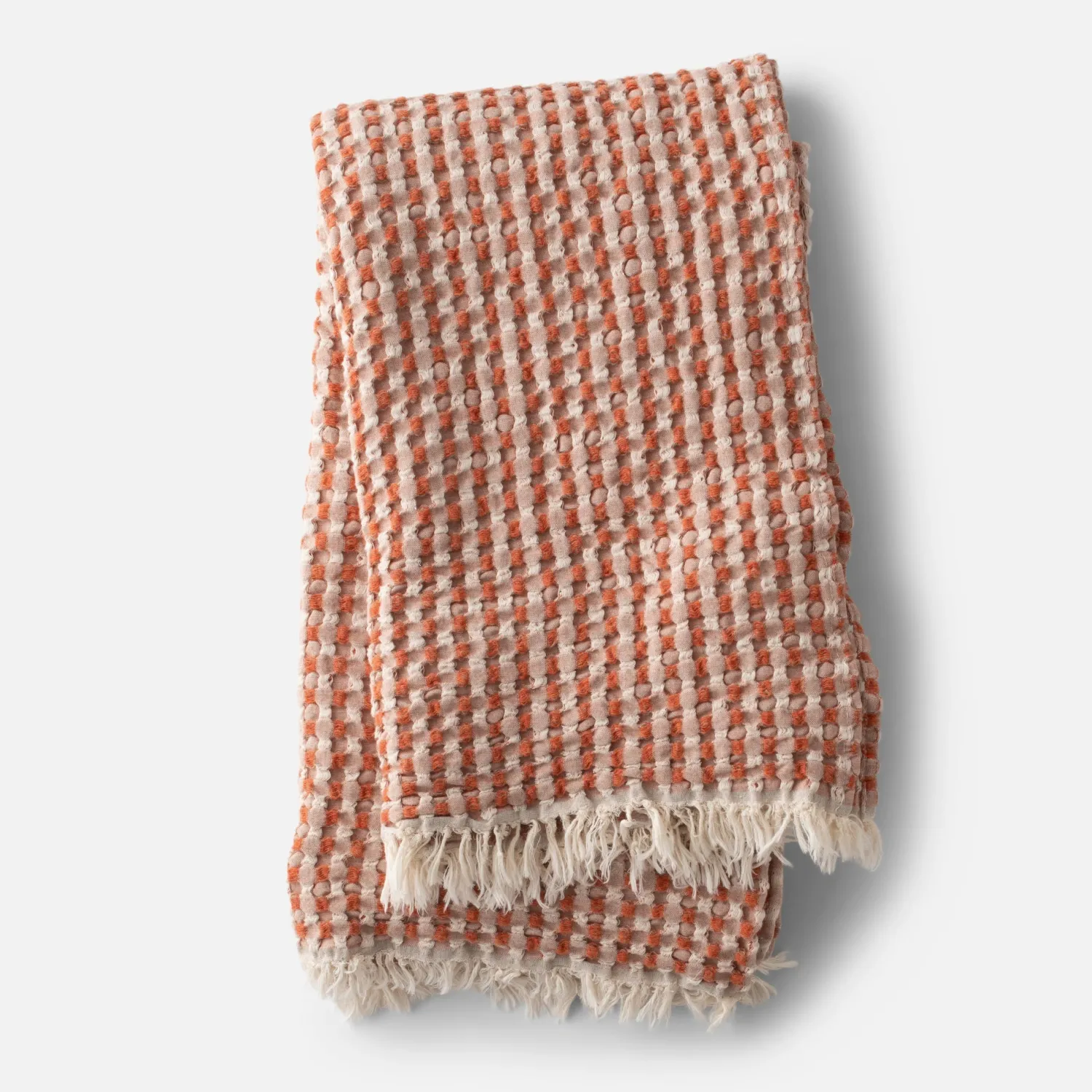 Schoolhouse Recycled Wool Throw Terracotta Sale