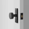 Schoolhouse Rome Small Door Set with Cylinder Knob - Flat Black Outlet