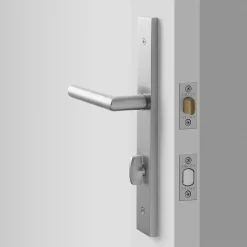 Schoolhouse Rome Tall Door Set with Otto Lever - Satin Nickel Discount