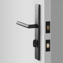 Schoolhouse Rome Tall Door Set with Otto Lever - Flat Black New