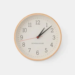 Schoolhouse Rudy Plywood Clock Hot