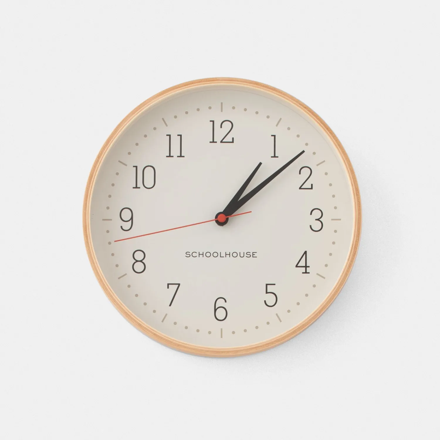Schoolhouse Rudy Plywood Clock Hot