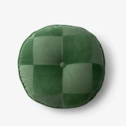 Schoolhouse x Clare V.® Pablo Velvet + Linen Circle Pillow Fashion