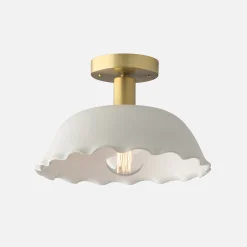 Schoolhouse x Notary Ceramics 12" Flush Mount Clearance