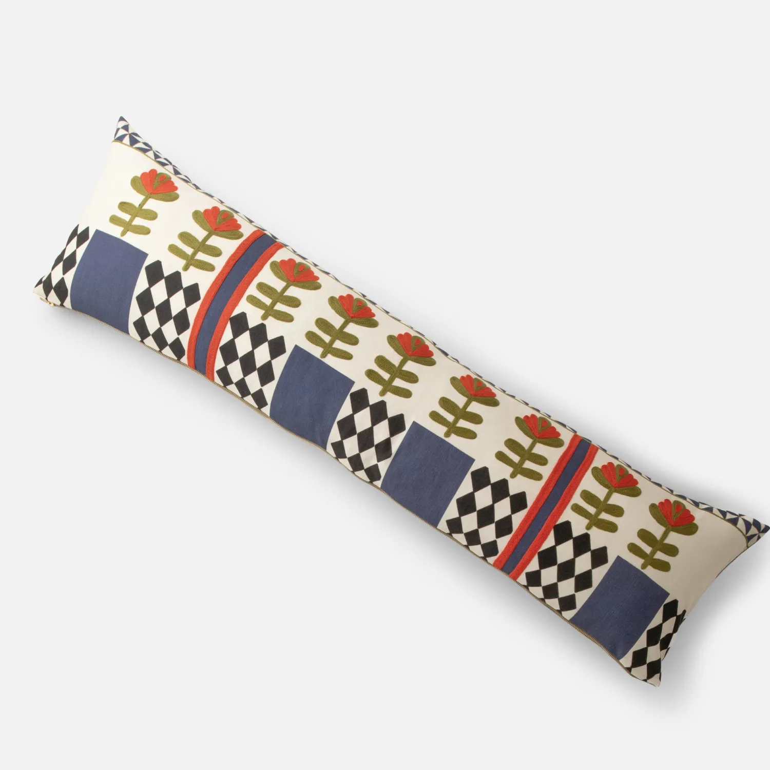 Schoolhouse x Rachel Murray Flower-Bed Bolster Pillow Fashion