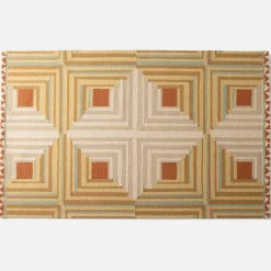 Schoolhouse x Rachel Murray Log Cabin Wool Rug Fashion