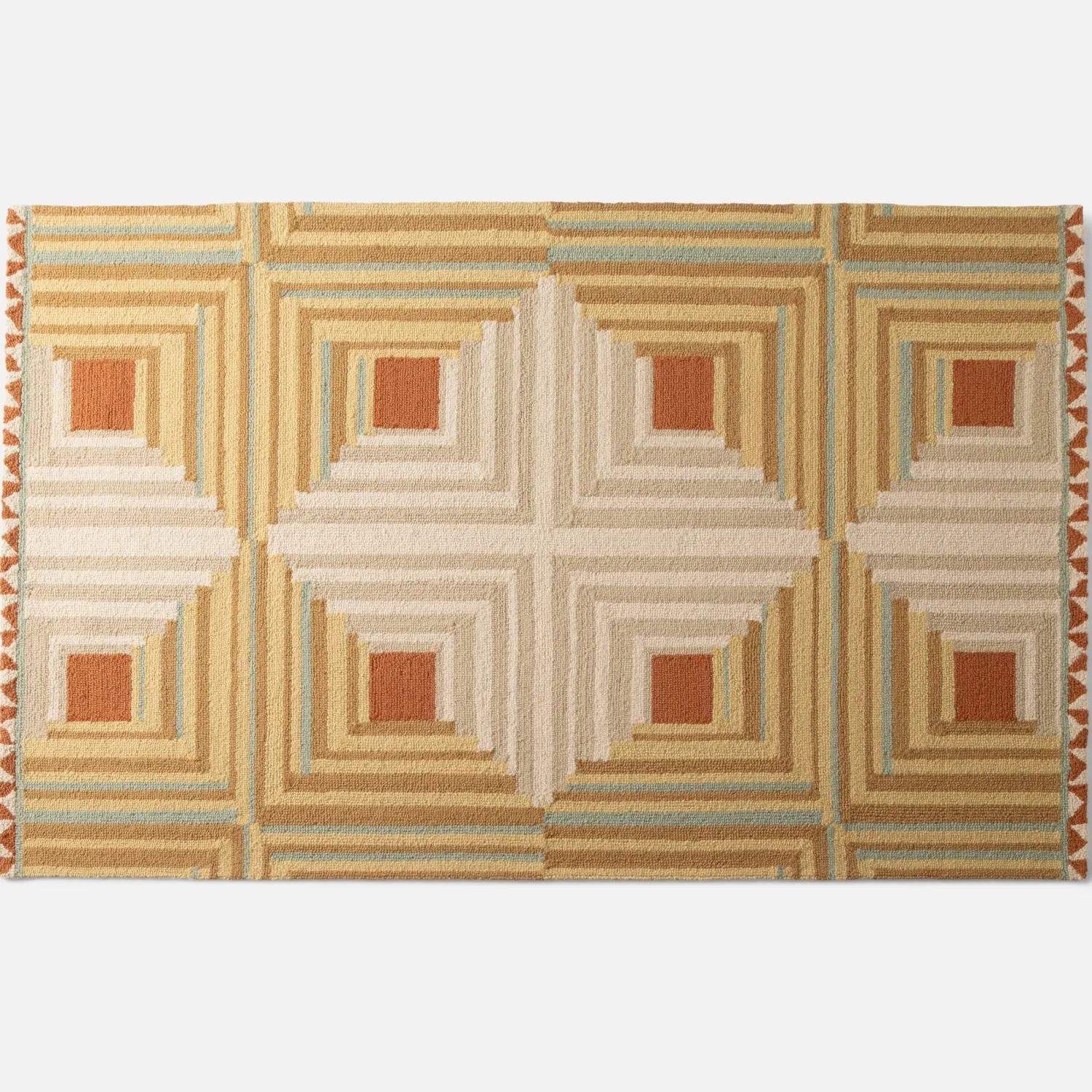 Schoolhouse x Rachel Murray Log Cabin Wool Rug Fashion