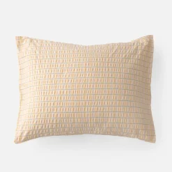 Schoolhouse Seersucker Check Pillow Sham Seersucker-Yellow Hot